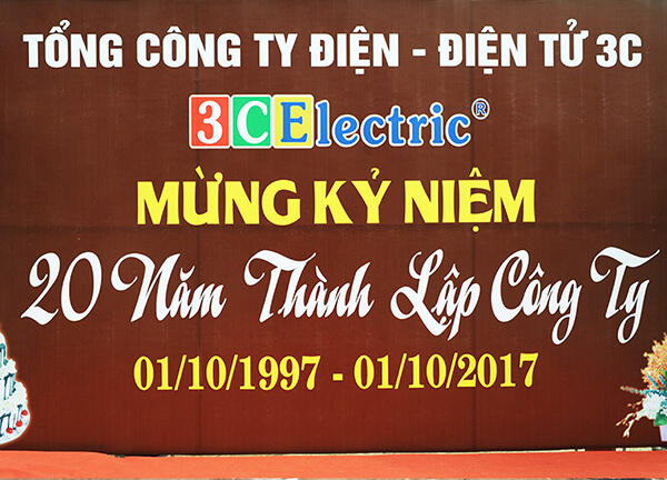 k?niệm 20 năm thành lập 3CElectric