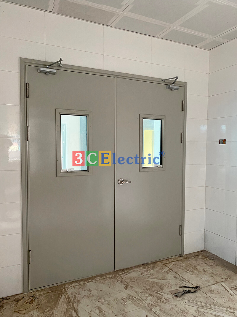 cửa chống cháy 2 cánh đều kích thước lớn Cửa chống cháy 2 cân kích thước lớn