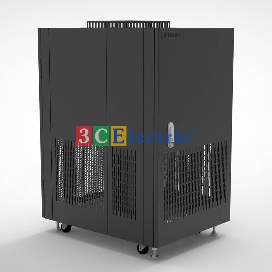 mặt sau tủ rack 20U D800